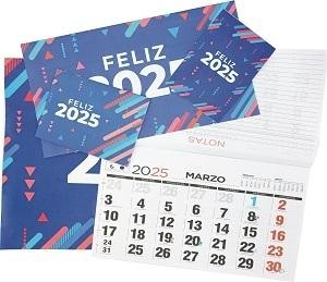 PAQUETE 50 FALDILLAS CALENDARIO MENSUAL CON NOTAS 33,5 CM X 24CM.