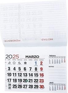 PAQUETE 50 FALDILLAS CALENDARIO CON NOTAS 15X11 CM