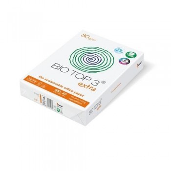 PAQUETE 500 HOJAS BIO TOP 3 EXTRA A3 90G