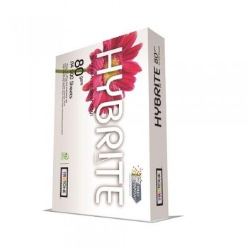 PAQUETE 500 HOJAS PAPEL A4 80g HYBRITE