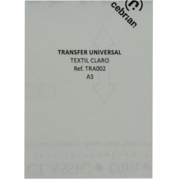 CAJA 100 TRANSFERS A3 FOREVER UNIVERSAL TRANSPARENTE